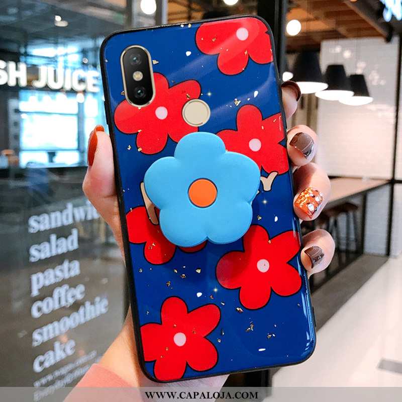 Capas Xiaomi Mi A2 Soft Cases Telemóvel Silicone Azul, Capa Xiaomi Mi A2 Protetoras Baratas