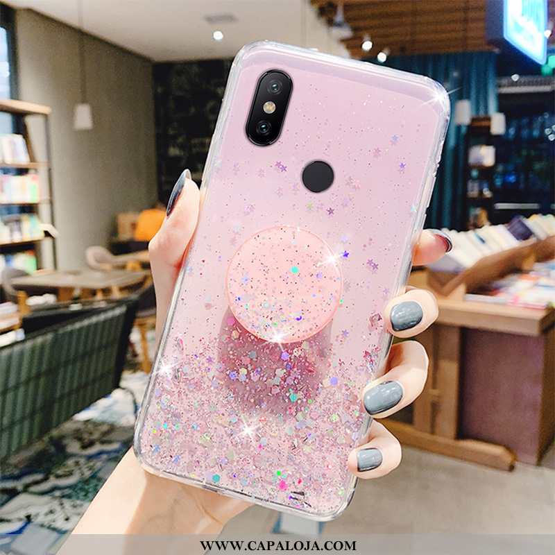 Capas Xiaomi Mi A2 Soft Transparente Cases Estilosas Rosa, Capa Xiaomi Mi A2 Protetoras Venda