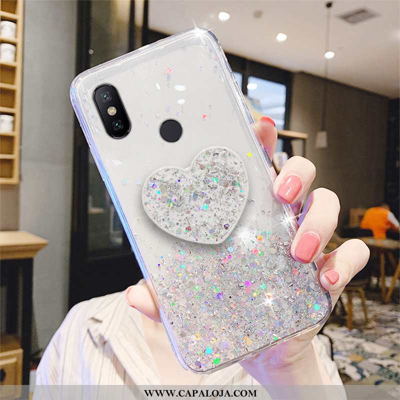 Capas Xiaomi Mi A2 Soft Transparente Cases Estilosas Rosa, Capa Xiaomi Mi A2 Protetoras Venda