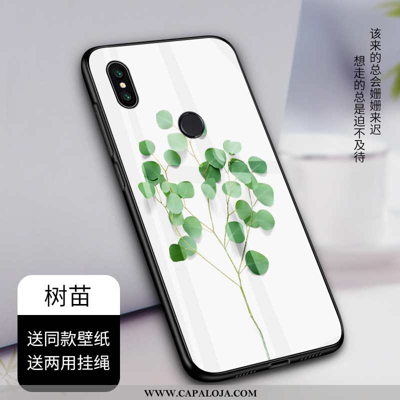 Capas Xiaomi Mi A2 Tendencia Branco Criativas Cases, Capa Xiaomi Mi A2 Vidro Promoção