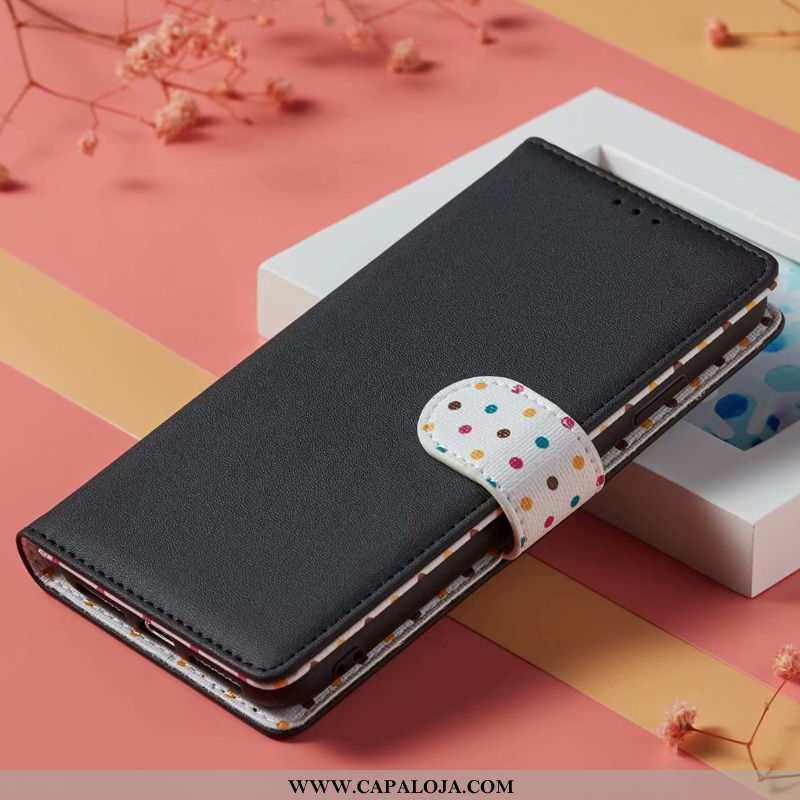 Capas Xiaomi Mi A3 Couro Frente E Verso Cases Preto, Capa Xiaomi Mi A3 Protetoras Promoção