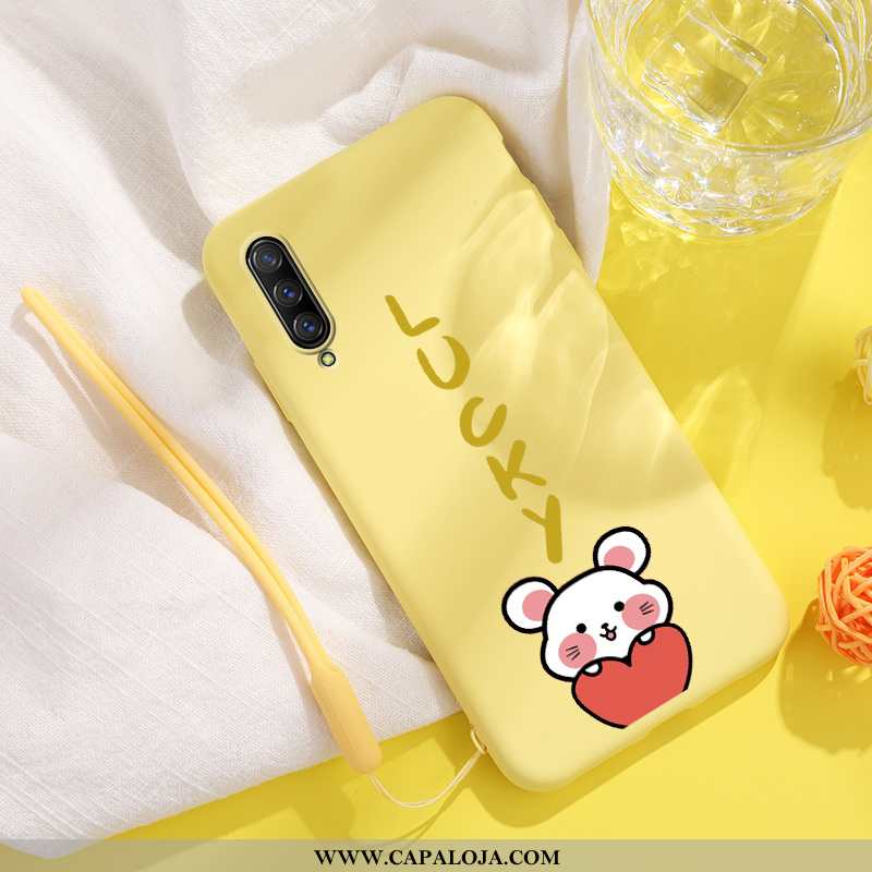 Capas Xiaomi Mi A3 Moda Slim Tendencia Minimalista Amarelo, Capa Xiaomi Mi A3 Personalizada Baratas