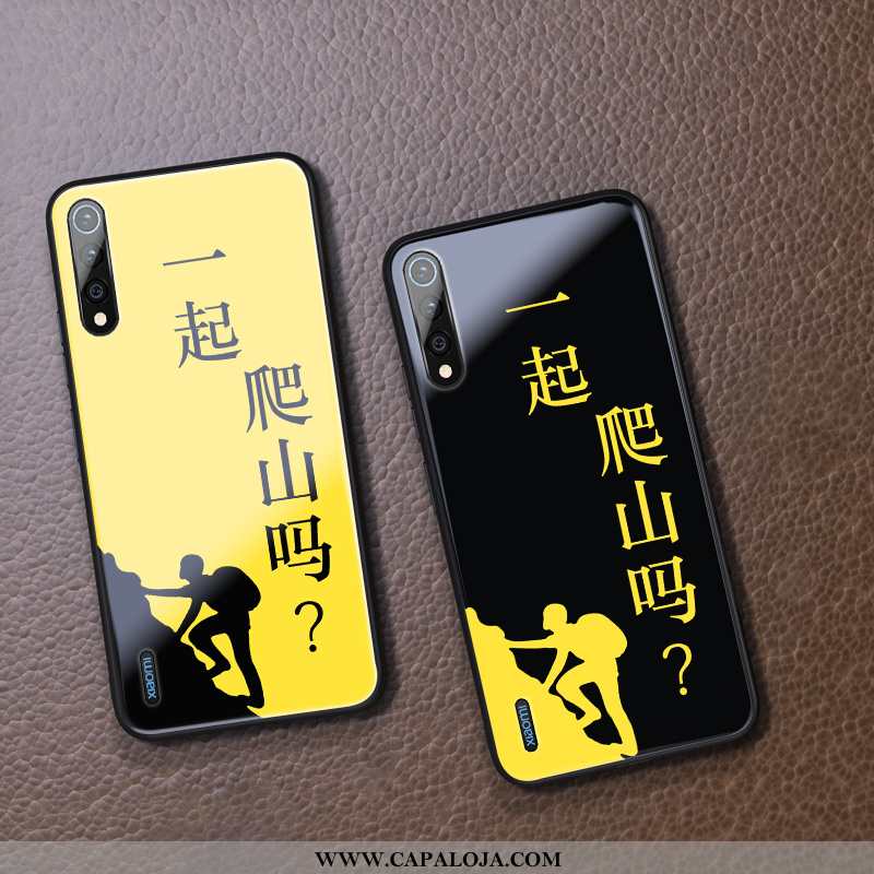 Capas Xiaomi Mi A3 Protetoras Criativas Cases Amarelo, Capa Xiaomi Mi A3 Vidro Promoção