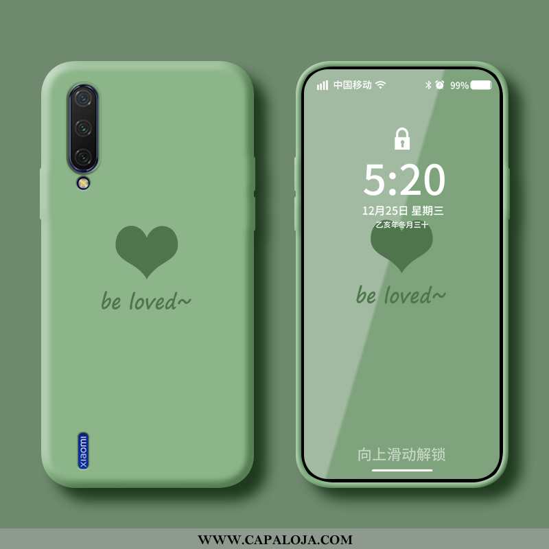 Capas Xiaomi Mi A3 Silicone Feminino Completa Telemóvel Verde, Capa Xiaomi Mi A3 Tendencia Promoção