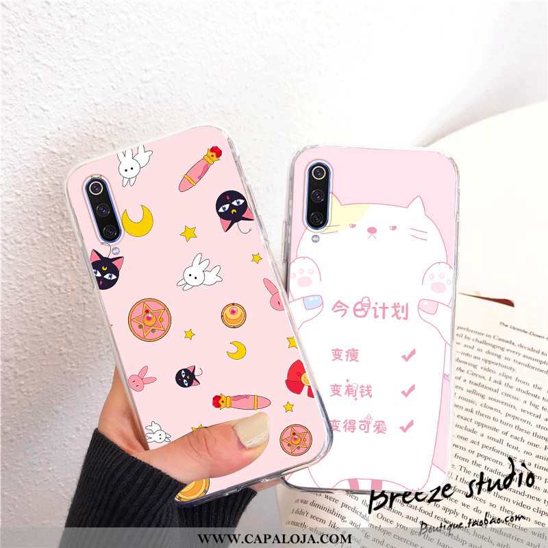 Capas Xiaomi Mi A3 Silicone Protetoras Completa Cases Rosa, Capa Xiaomi Mi A3 Transparente Promoção