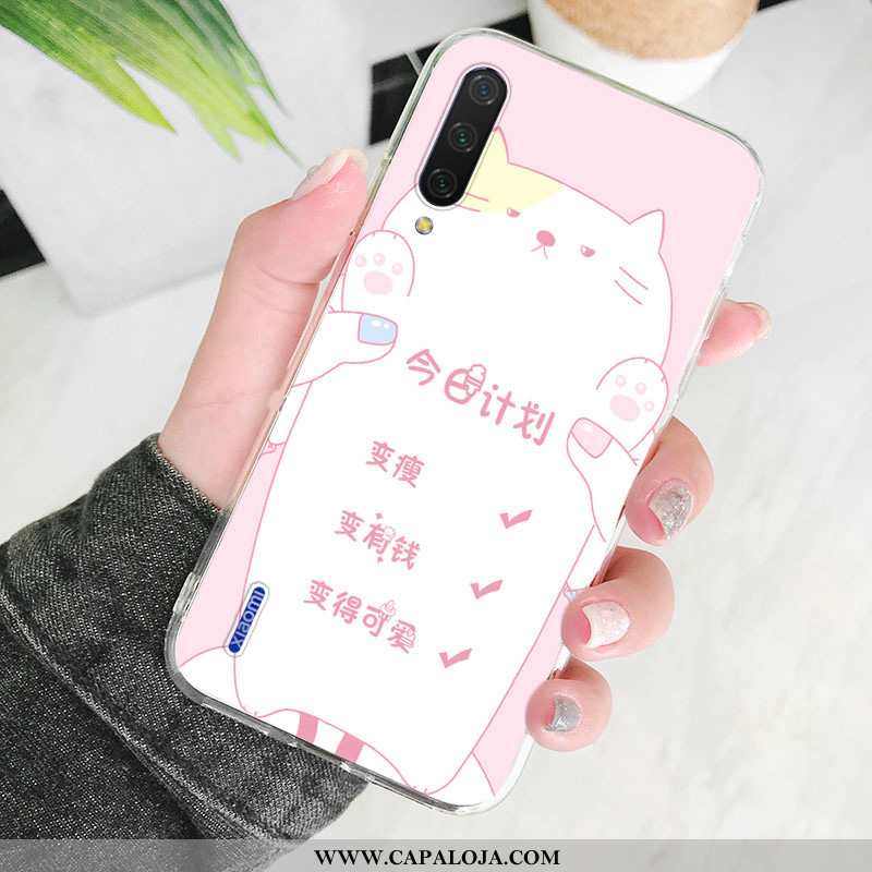 Capas Xiaomi Mi A3 Silicone Protetoras Completa Cases Rosa, Capa Xiaomi Mi A3 Transparente Promoção