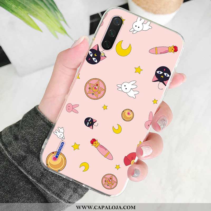 Capas Xiaomi Mi A3 Silicone Protetoras Completa Cases Rosa, Capa Xiaomi Mi A3 Transparente Promoção