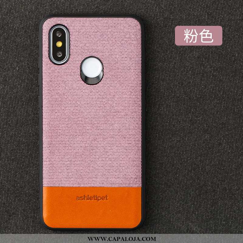 Capas Xiaomi Mi Max 3 Couro Cases Vermelha Vermelho, Capa Xiaomi Mi Max 3 Protetoras Barato