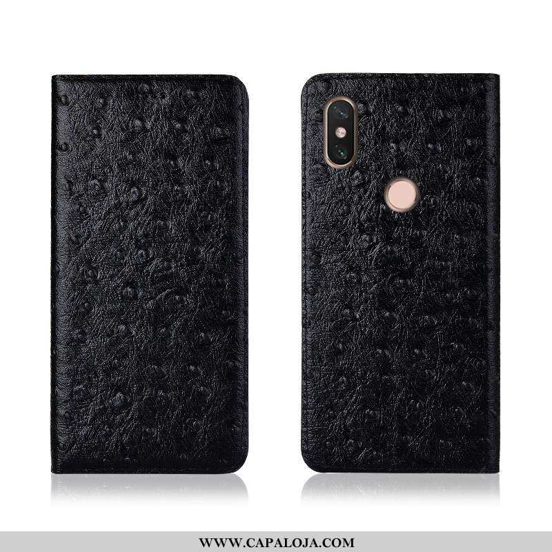 Capas Xiaomi Mi Max 3 Couro Legitimo Preto Protetoras Completa, Capa Xiaomi Mi Max 3 Couro Barato