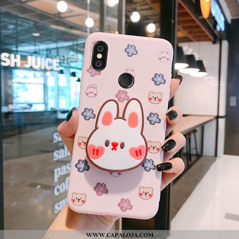 Capas Xiaomi Mi Max 3 Fofas Urso Cases Antiqueda Rosa, Capa Xiaomi Mi Max 3 Soft Baratos