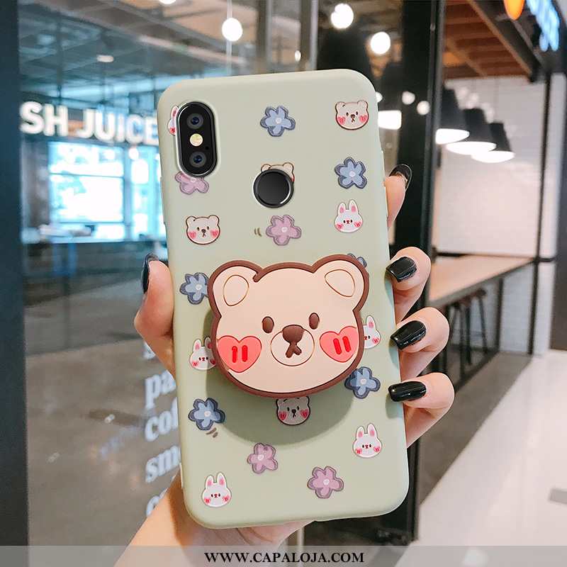 Capas Xiaomi Mi Max 3 Fofas Urso Cases Antiqueda Rosa, Capa Xiaomi Mi Max 3 Soft Baratos