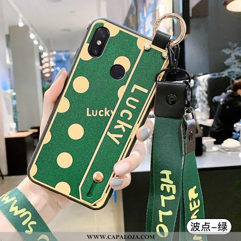 Capas Xiaomi Mi Max 3 Moda Cases Soft Criativas Verde, Capa Xiaomi Mi Max 3 Cordao Baratas