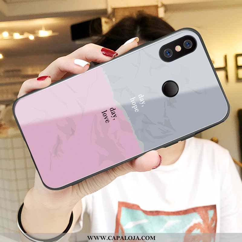 Capas Xiaomi Mi Max 3 Personalizado Telinha Rosa Vermelha, Capa Xiaomi Mi Max 3 Desenho Animado Prom