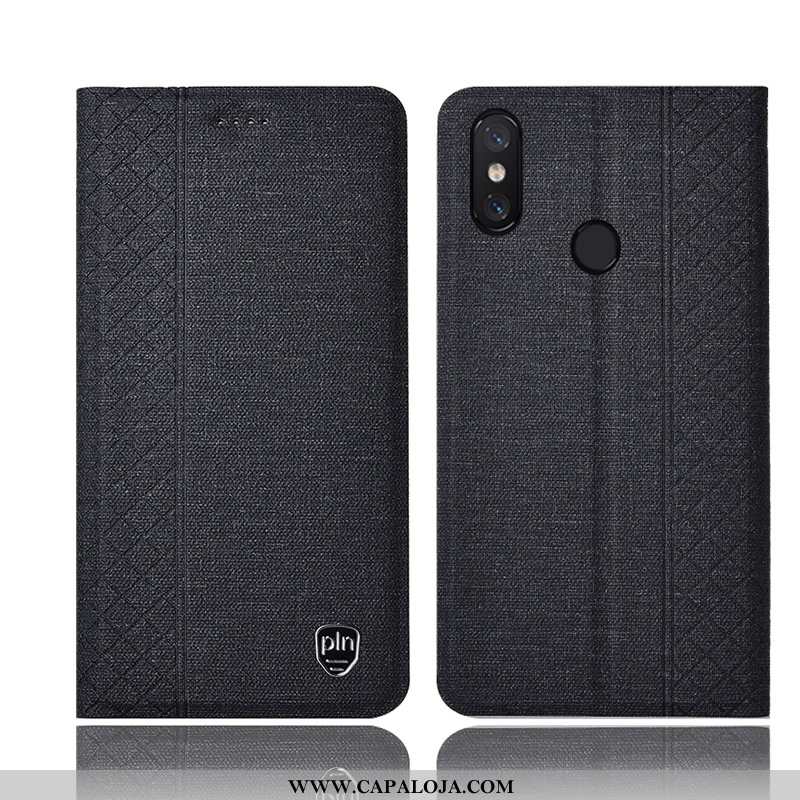 Capas Xiaomi Mi Max 3 Protetoras Cases Cover Cinza, Capa Xiaomi Mi Max 3 Linho Venda