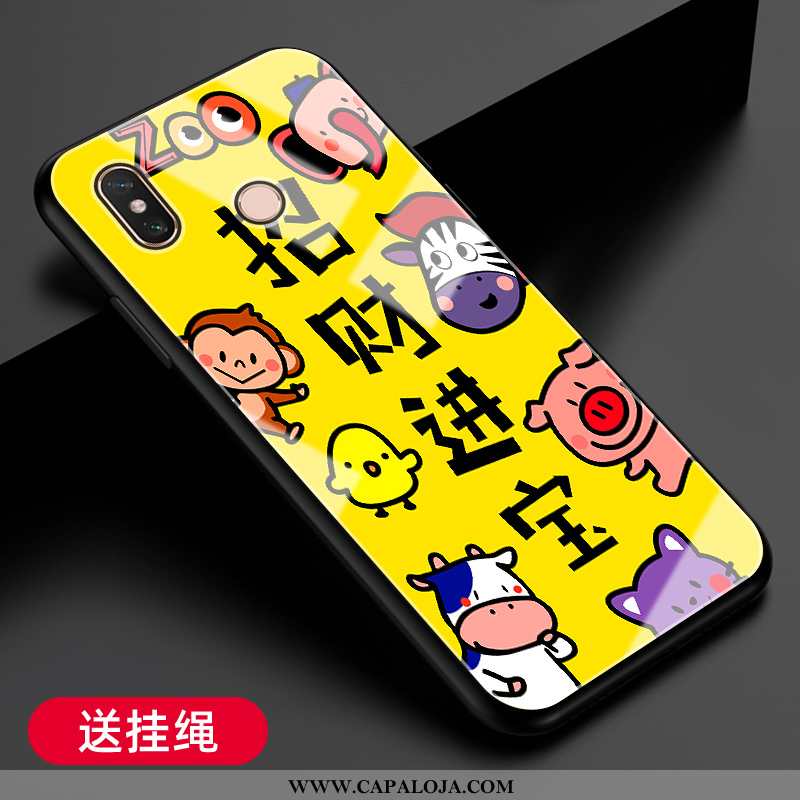 Capas Xiaomi Mi Max 3 Protetoras Resistente Vidro Feminino Amarelo, Capa Xiaomi Mi Max 3 Silicone Co