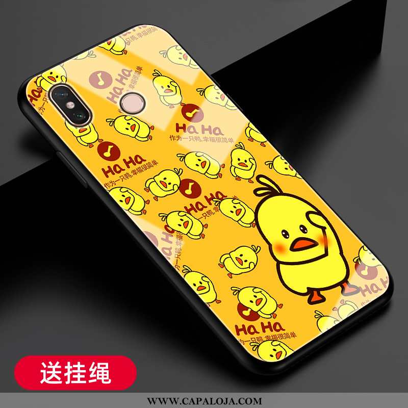 Capas Xiaomi Mi Max 3 Protetoras Resistente Vidro Feminino Amarelo, Capa Xiaomi Mi Max 3 Silicone Co