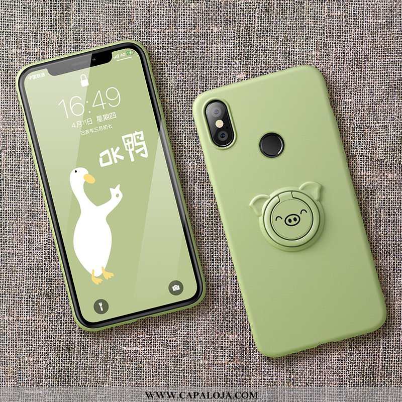 Capas Xiaomi Mi Max 3 Silicone Criativas Fofas Casal Verde, Capa Xiaomi Mi Max 3 Personalizado Barat