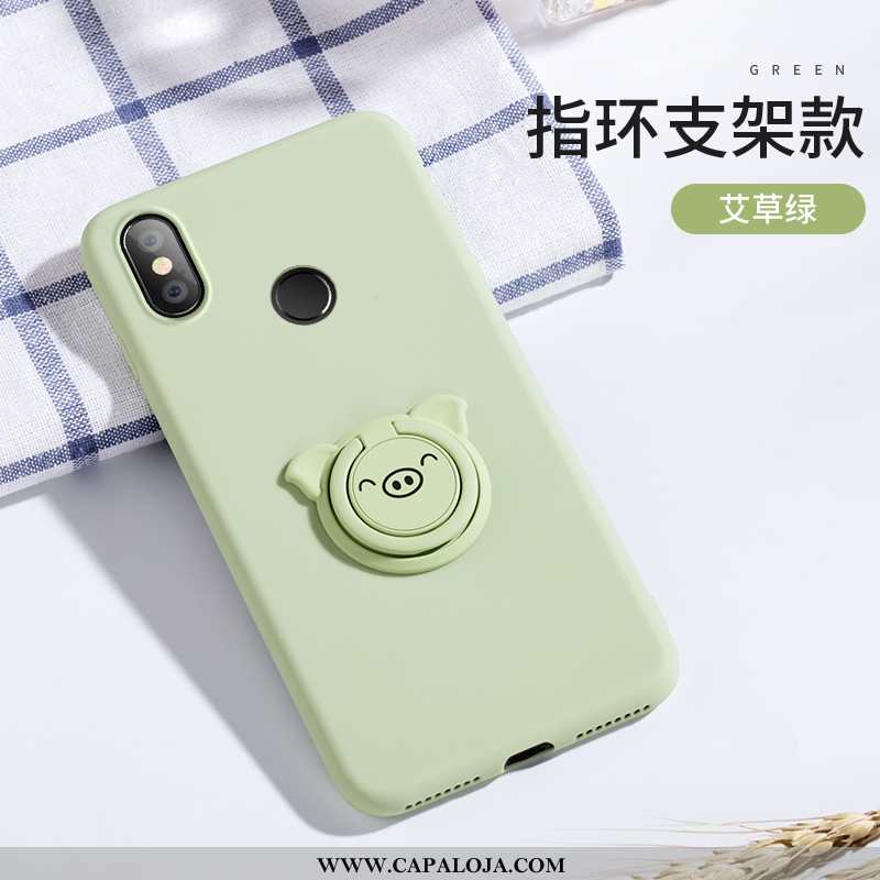 Capas Xiaomi Mi Max 3 Silicone Criativas Fofas Casal Verde, Capa Xiaomi Mi Max 3 Personalizado Barat