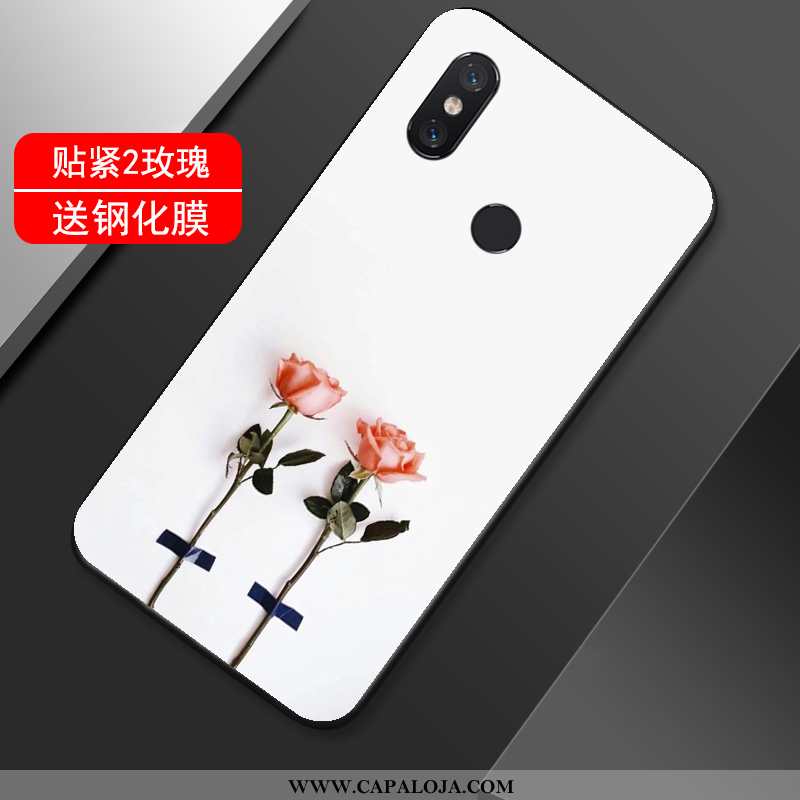 Capas Xiaomi Mi Max 3 Silicone Soft Vermelha Casal Preto, Capa Xiaomi Mi Max 3 Fosco Venda