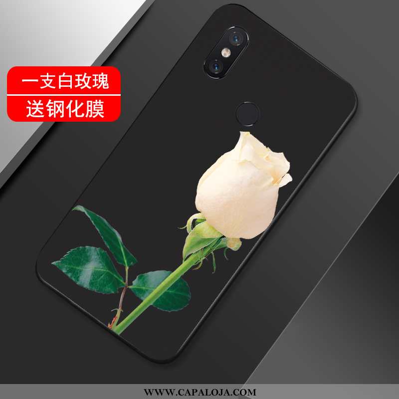 Capas Xiaomi Mi Max 3 Silicone Soft Vermelha Casal Preto, Capa Xiaomi Mi Max 3 Fosco Venda