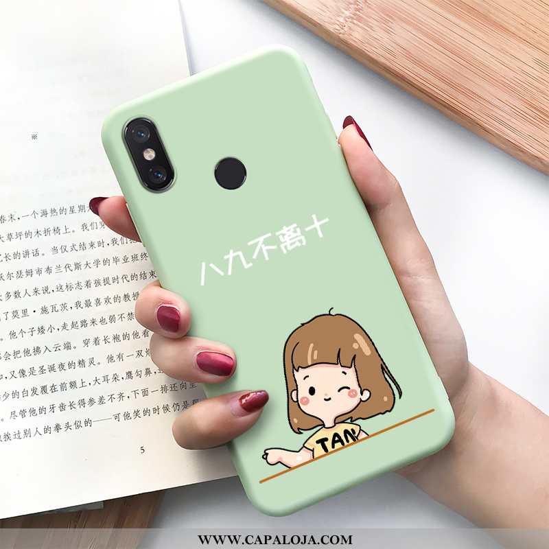 Capas Xiaomi Mi Max 3 Tendencia Vermelha Antiqueda Silicone Verde, Capa Xiaomi Mi Max 3 Soft Baratos