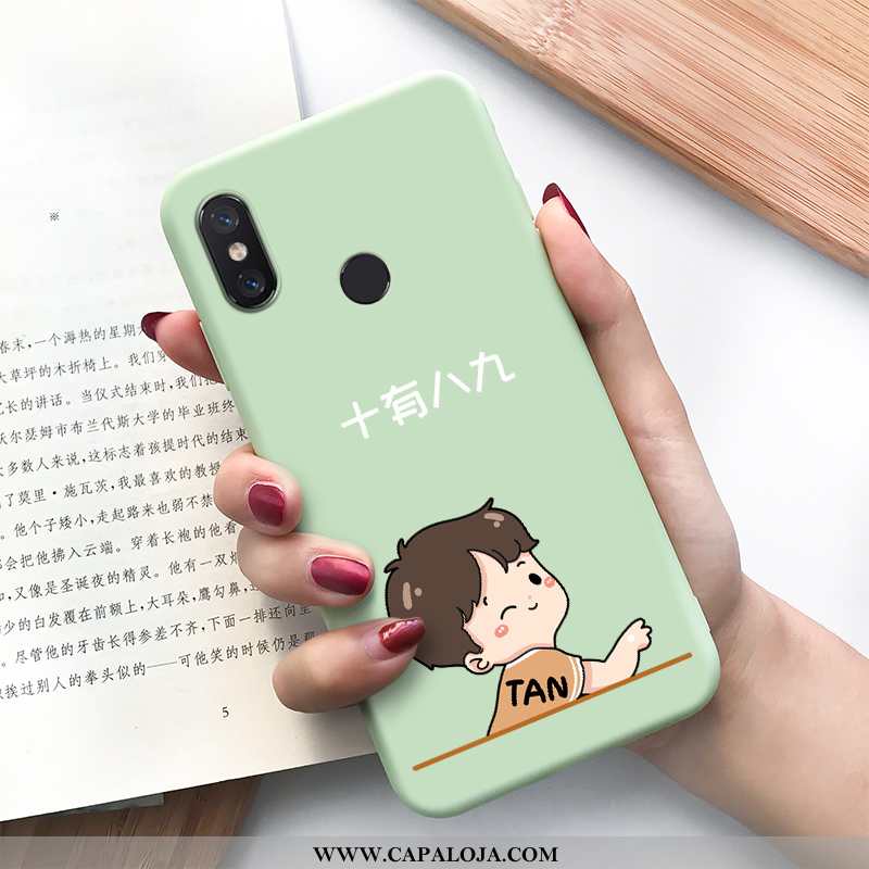 Capas Xiaomi Mi Max 3 Tendencia Vermelha Antiqueda Silicone Verde, Capa Xiaomi Mi Max 3 Soft Baratos