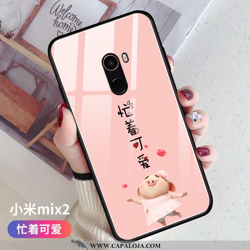 Capas Xiaomi Mi Mix 2 Bonitos Silicone Masculino Telinha Rosa, Capa Xiaomi Mi Mix 2 Slim Venda