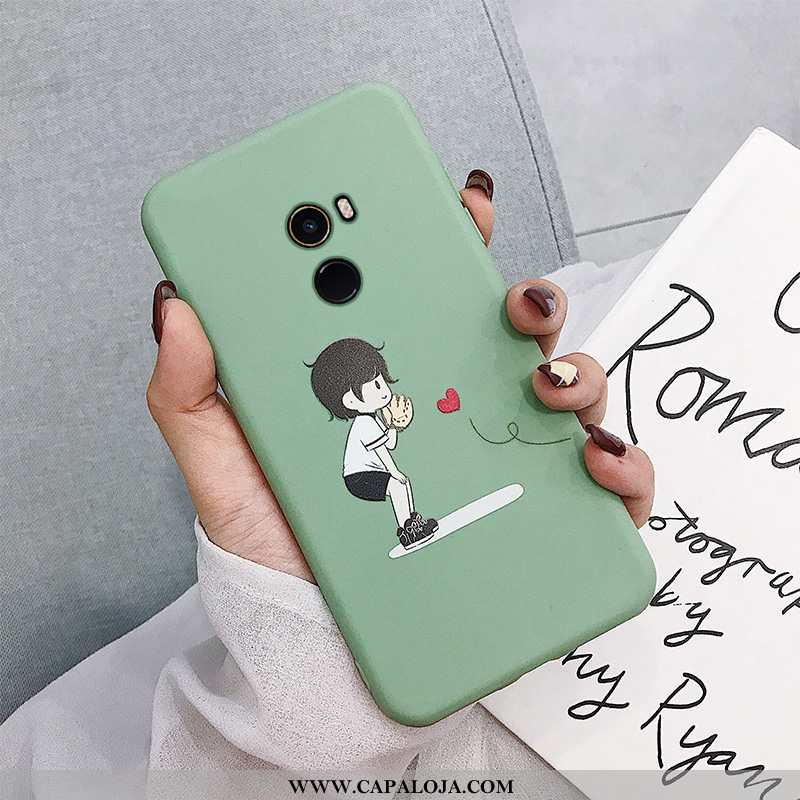 Capas Xiaomi Mi Mix 2 Silicone Antiqueda Completa Verde, Capa Xiaomi Mi Mix 2 Soft Baratas