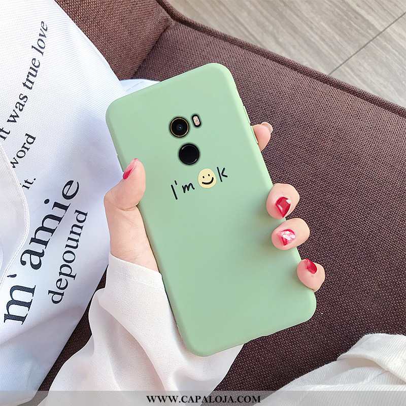 Capas Xiaomi Mi Mix 2 Silicone Antiqueda Completa Verde, Capa Xiaomi Mi Mix 2 Soft Baratas