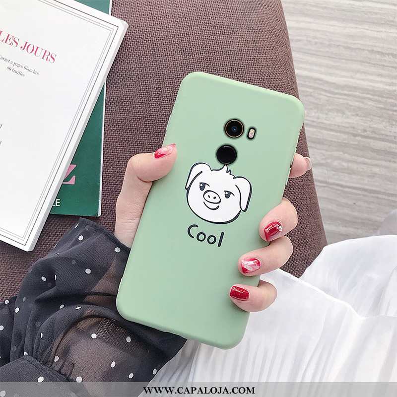 Capas Xiaomi Mi Mix 2 Silicone Antiqueda Completa Verde, Capa Xiaomi Mi Mix 2 Soft Baratas