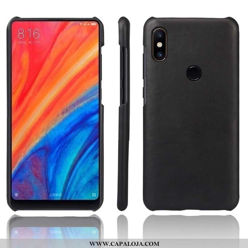 Capas Xiaomi Mi Mix 2s Couro Business Antiqueda Vintage Cinza, Capa Xiaomi Mi Mix 2s Protetoras Bara