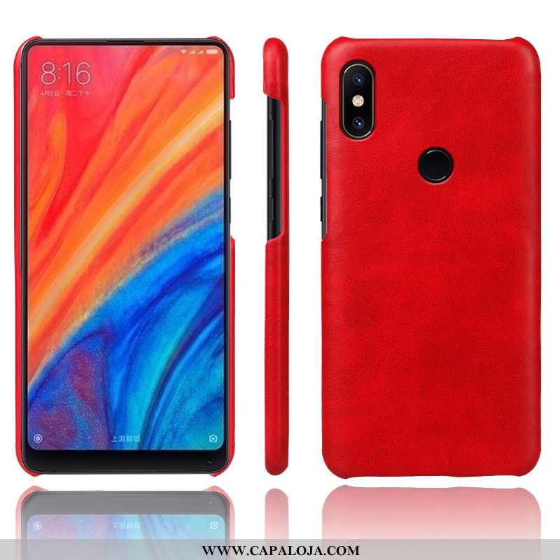 Capas Xiaomi Mi Mix 2s Couro Business Antiqueda Vintage Cinza, Capa Xiaomi Mi Mix 2s Protetoras Bara