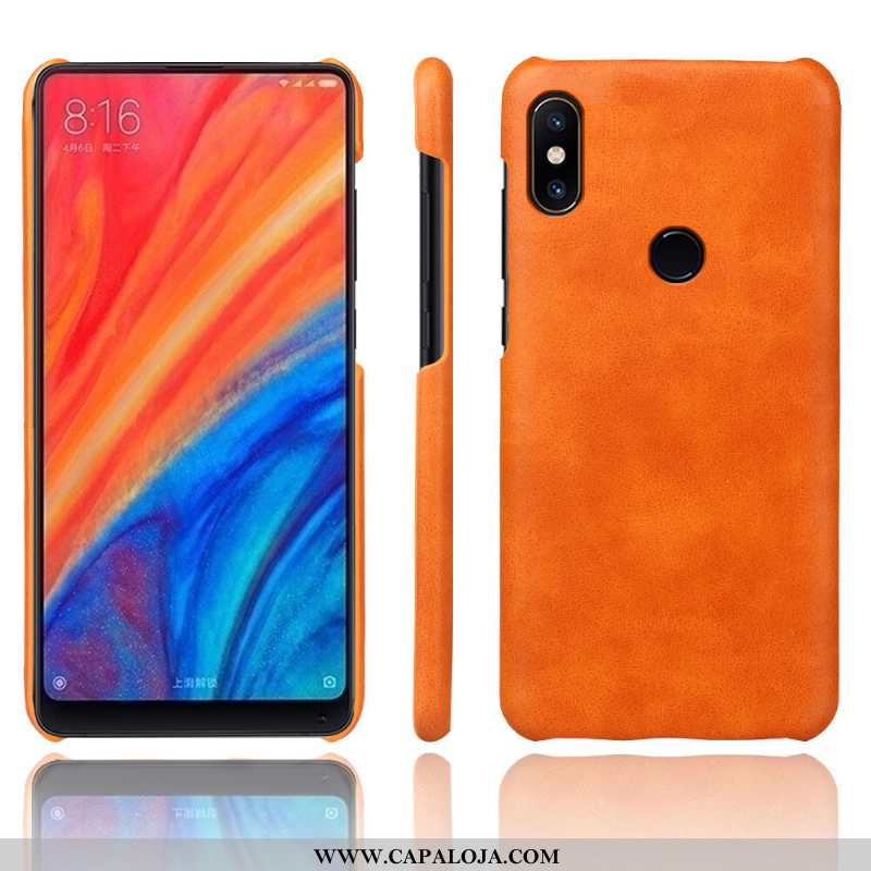 Capas Xiaomi Mi Mix 2s Couro Business Antiqueda Vintage Cinza, Capa Xiaomi Mi Mix 2s Protetoras Bara