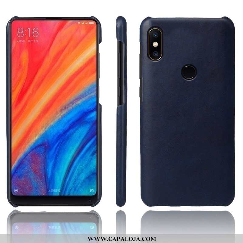 Capas Xiaomi Mi Mix 2s Couro Business Antiqueda Vintage Cinza, Capa Xiaomi Mi Mix 2s Protetoras Bara