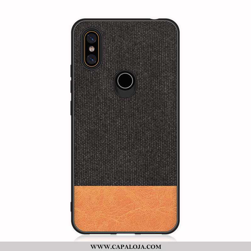 Capas Xiaomi Mi Mix 2s Couro Frente Completa Telinha Preto, Capa Xiaomi Mi Mix 2s Soft Baratos