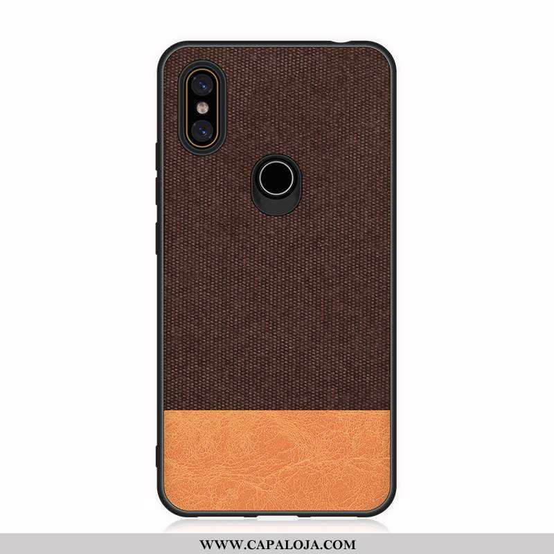 Capas Xiaomi Mi Mix 2s Couro Frente Completa Telinha Preto, Capa Xiaomi Mi Mix 2s Soft Baratos