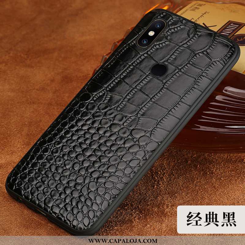 Capas Xiaomi Mi Mix 2s Couro Genuíno Protetoras Telinha Masculino Castanho, Capa Xiaomi Mi Mix 2s Co