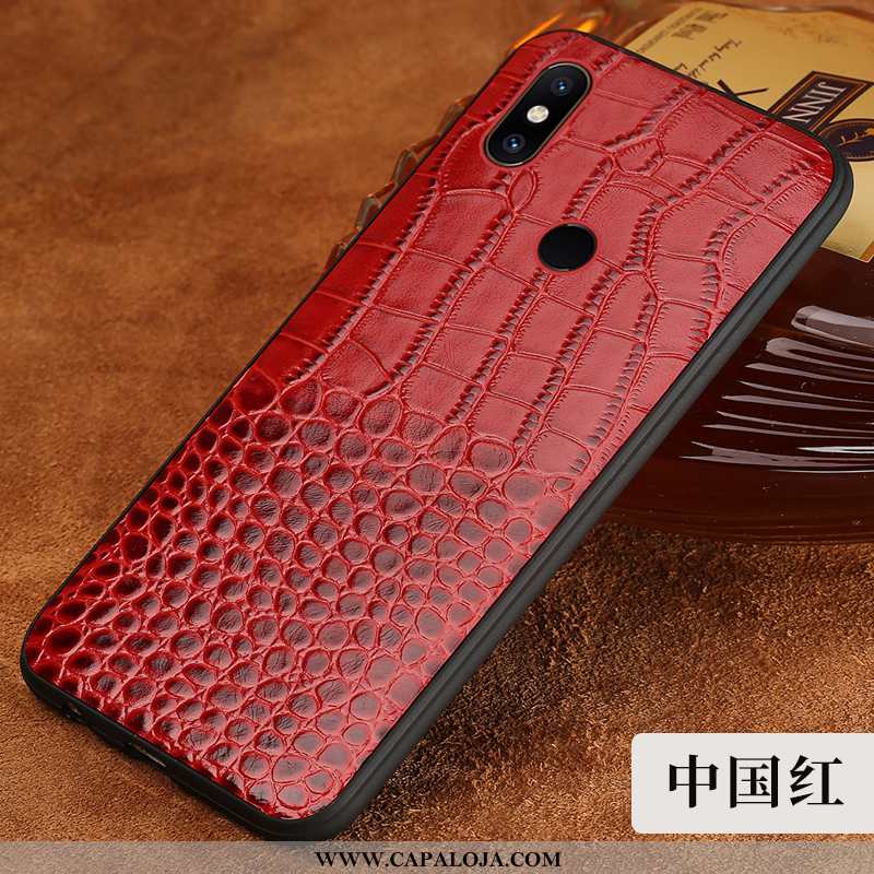 Capas Xiaomi Mi Mix 2s Couro Genuíno Protetoras Telinha Masculino Castanho, Capa Xiaomi Mi Mix 2s Co