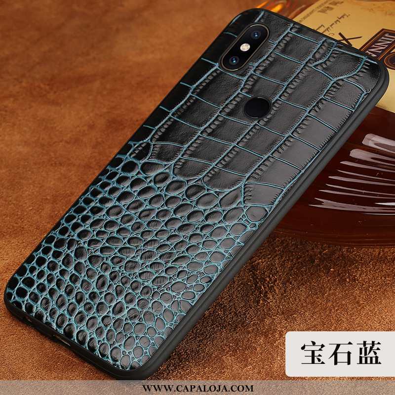 Capas Xiaomi Mi Mix 2s Couro Genuíno Protetoras Telinha Masculino Castanho, Capa Xiaomi Mi Mix 2s Co