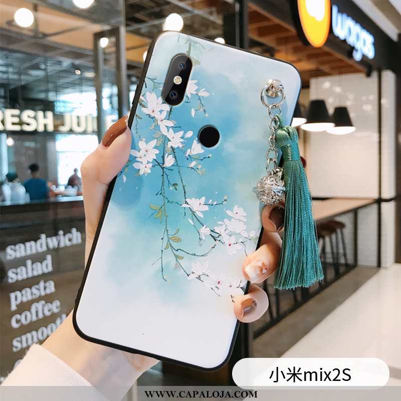 Capas Xiaomi Mi Mix 2s Soft Palace Feminino Cases Azul, Capa Xiaomi Mi Mix 2s Super Venda