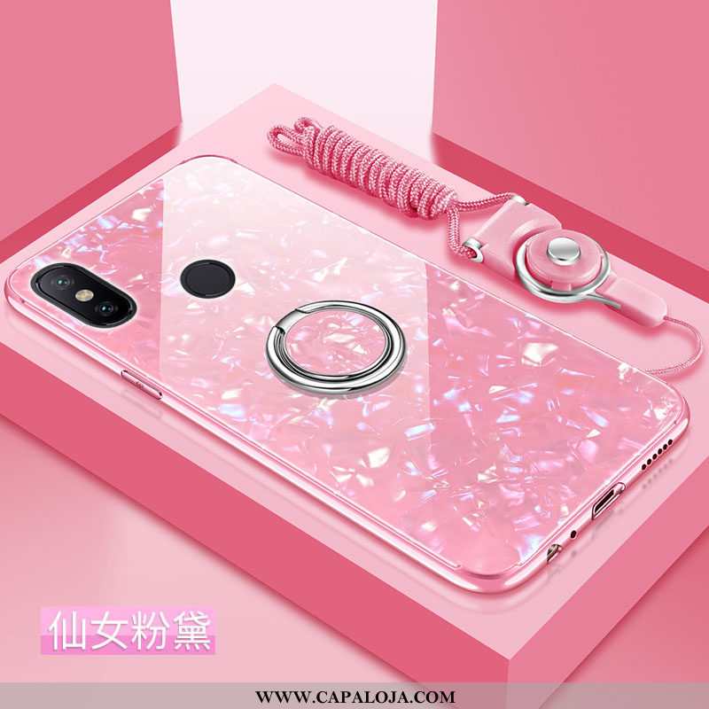 Capas Xiaomi Mi Mix 2s Tendencia Antiqueda Vidro Rosa, Capa Xiaomi Mi Mix 2s Soft Online