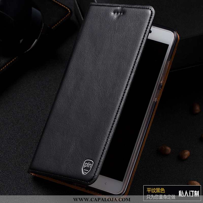 Capas Xiaomi Mi Mix 3 Couro Genuíno Telemóvel Tigrada Pequena Castanho, Capa Xiaomi Mi Mix 3 Couro O