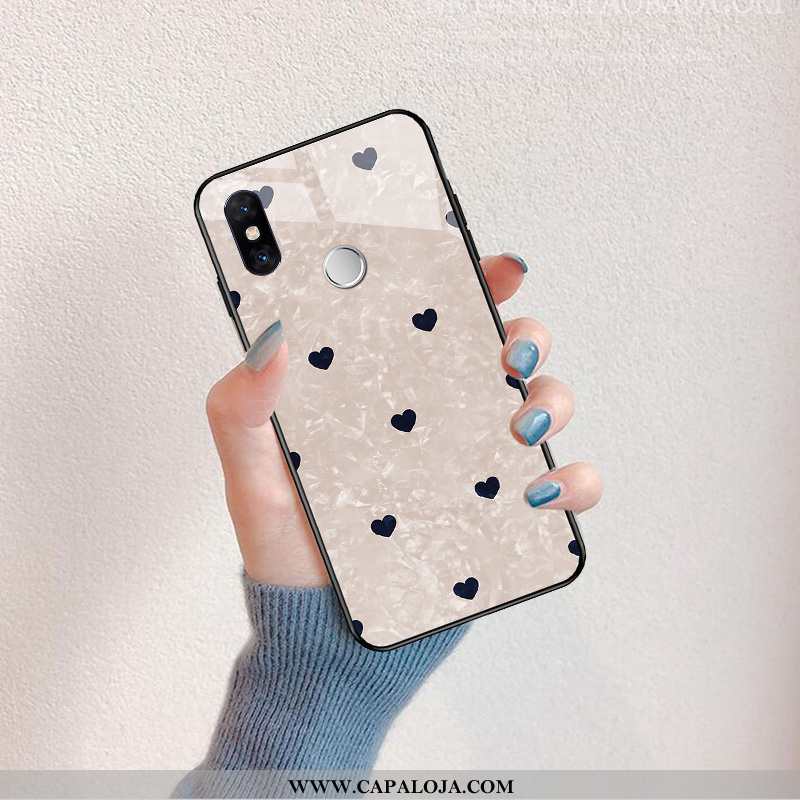 Capas Xiaomi Mi Mix 3 Desenho Animado Slim Estiloso Vidro Rosa, Capa Xiaomi Mi Mix 3 Bonitos Baratos