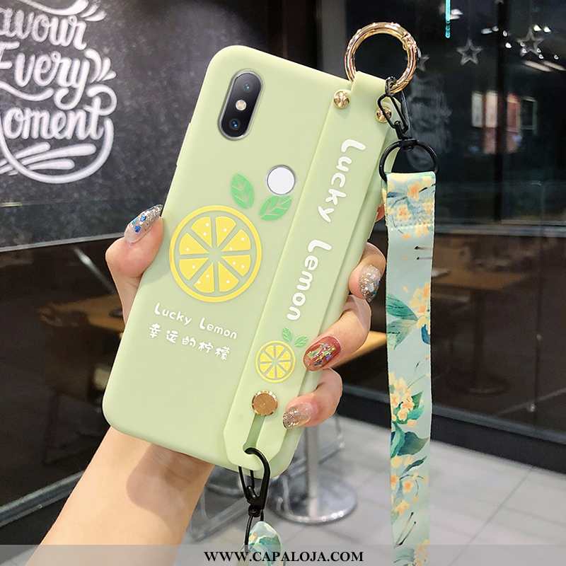 Capas Xiaomi Mi Mix 3 Fosco Limão Completa Verde, Capa Xiaomi Mi Mix 3 Cordao Barato