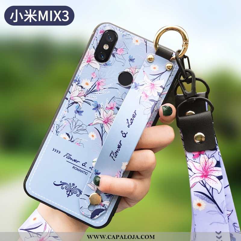 Capas Xiaomi Mi Mix 3 Protetoras Feminino Antiqueda Tendencia Azul Escuro, Capa Xiaomi Mi Mix 3 Sili