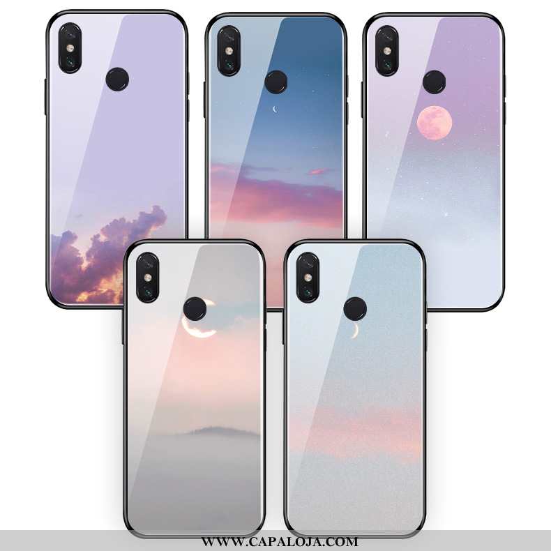 Capas Xiaomi Mi Mix 3 Silicone Soft Roxa Claro Roxo, Capa Xiaomi Mi Mix 3 Vidro Online