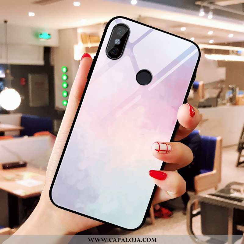 Capas Xiaomi Mi Mix 3 Vidro Simples Casal Telinha Rosa, Capa Xiaomi Mi Mix 3 Criativas Barato