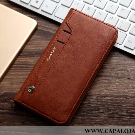 Capas Xiaomi Mi Note 10 Couro Telemóvel Cases Cinza, Capa Xiaomi Mi Note 10 Protetoras Promoção