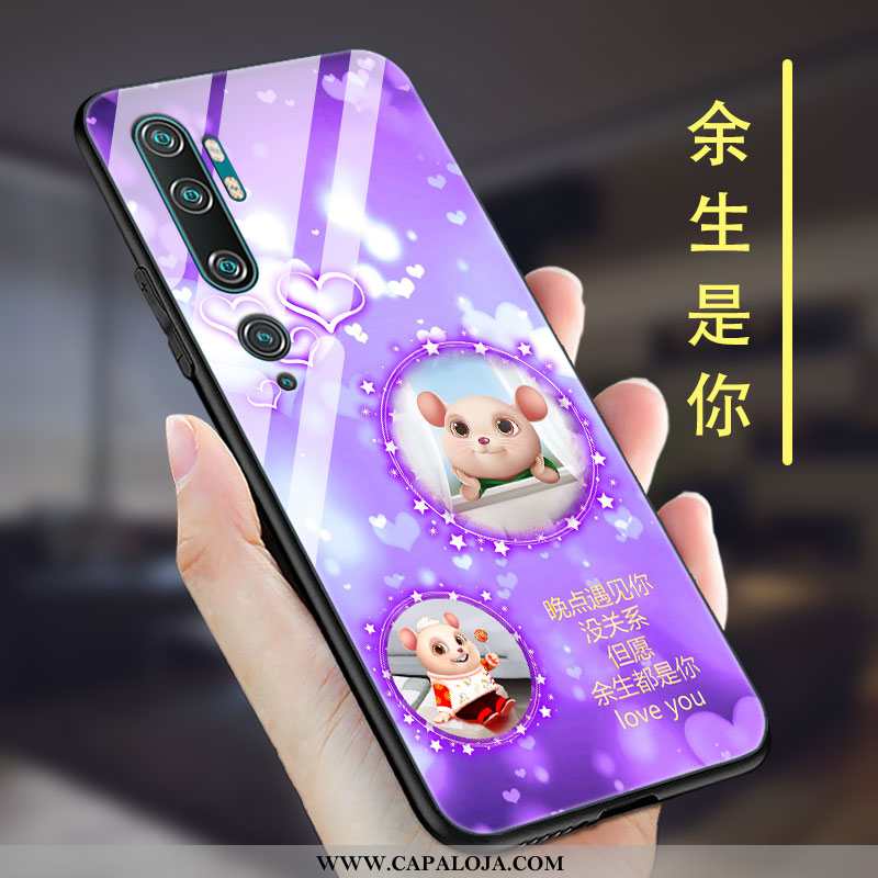 Capas Xiaomi Mi Note 10 Fosco Pequena Completa Cases Roxo, Capa Xiaomi Mi Note 10 Personalizado Vend