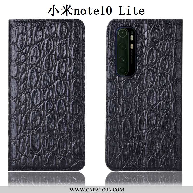 Capas Xiaomi Mi Note 10 Lite Couro Legitimo Pedraria Telemóvel Antiqueda Vermelho, Capa Xiaomi Mi No